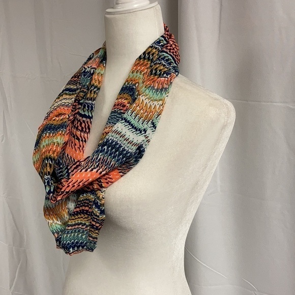Multicolor Infinity Scarf - Picture 2 of 4